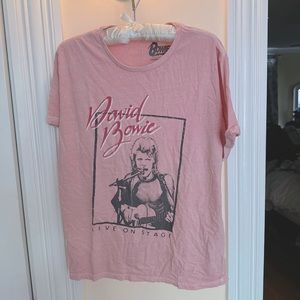 Women’s David Bowie Graphic Tee Retro 80s Style